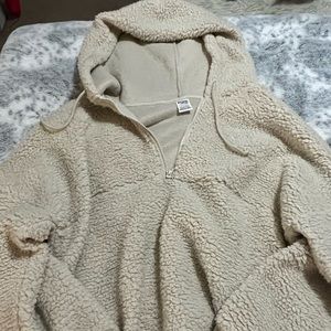 PINK VS sherpa hoodie